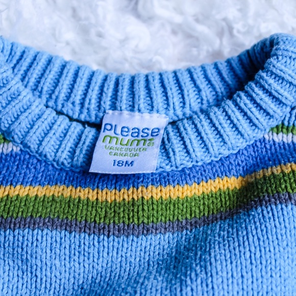Colourful Striped Sweater | Please Mum | 18 months - Picture 2 of 2